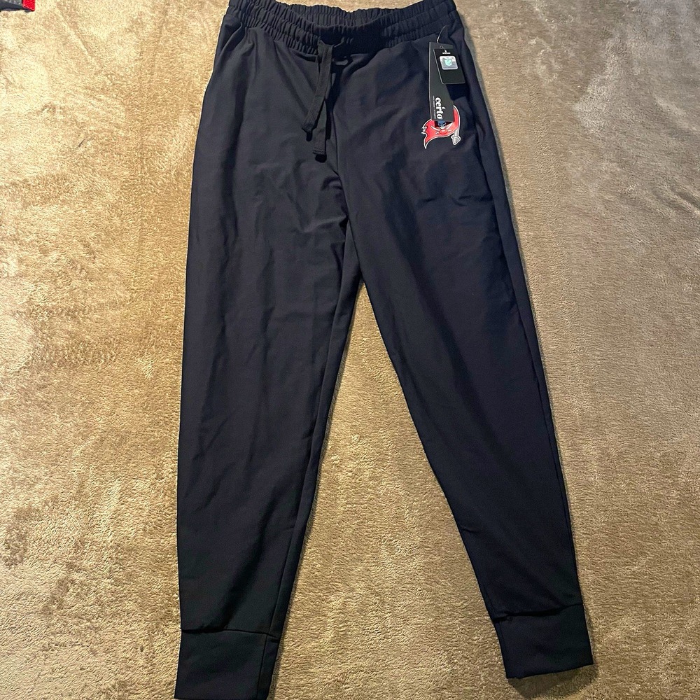 NWT Certo NFL Sweatpants Adult Medium Tampa Buccaneers Black Joggers Football